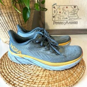 Hoka Men’s Clifton 8 Max Cushioned Road Running Sneaker Blue 10.5